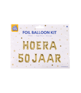 Gouden Ballonnen Set 50 Jaar Hoera 1,9m